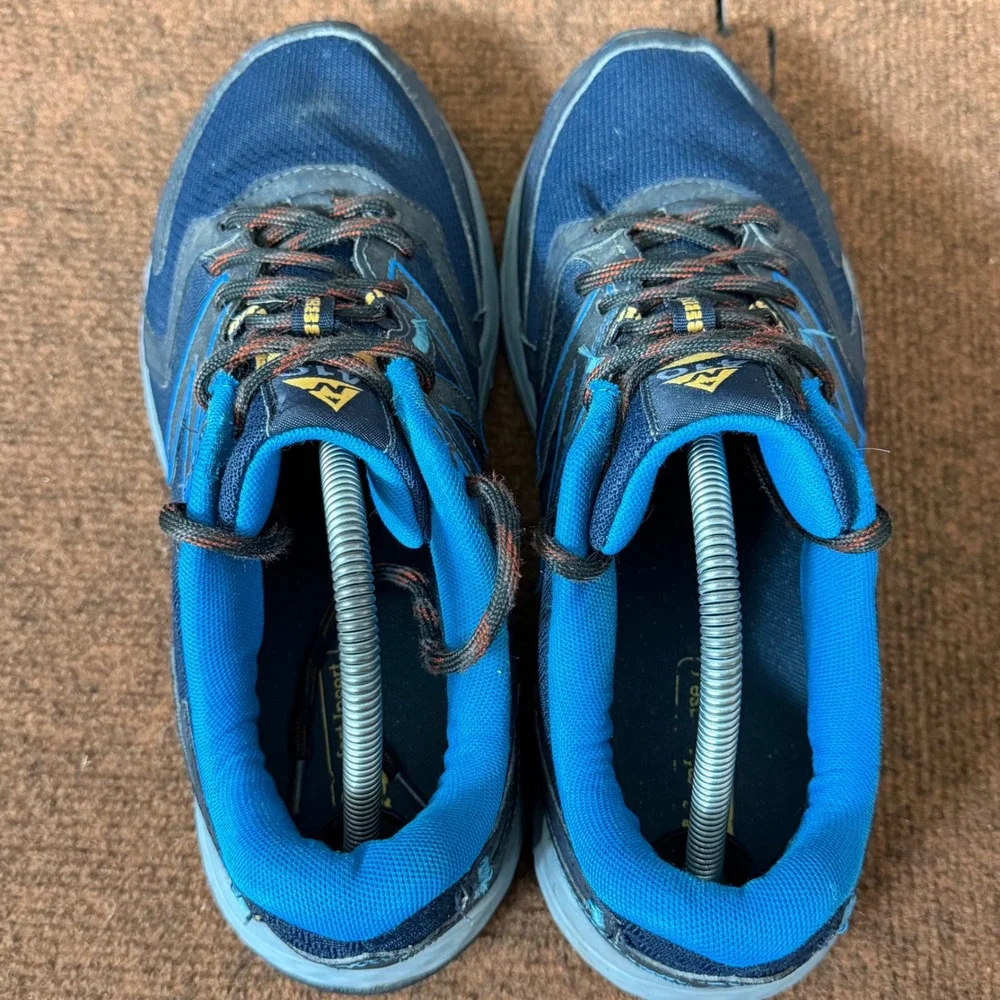 New Balance‎ 410v7 Trail Running Shoes Mens Navy Blue Orange MT410CC7 gym fit C+